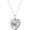 Happy Wife Happy Life Pendant with Chain, Card and Box in Sterling Silver