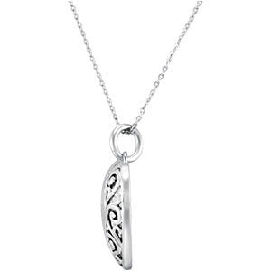 Sterling Silver Happy Wife, Happy Life Necklace