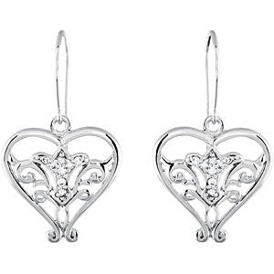 Sterling Silver Pure in Heart Earrings