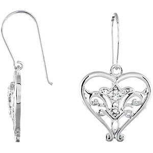 Sterling Silver Pure in Heart Earrings