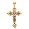 Two-Tone Crucifix Pendant