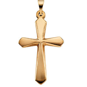 14k Yellow Gold Cross Pendant