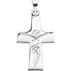 Crucifix Pendant in Sterling Silver