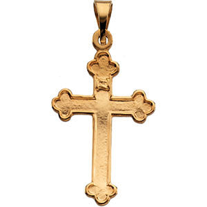 14k Yellow Gold Cross Pendant