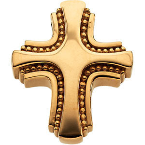 14k Yellow Gold Cross Pendant