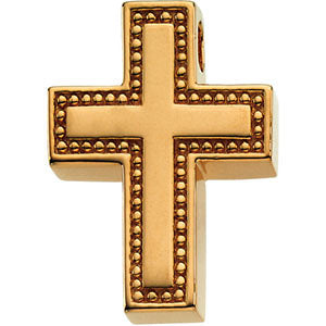 14k Yellow Gold Cross Pendant