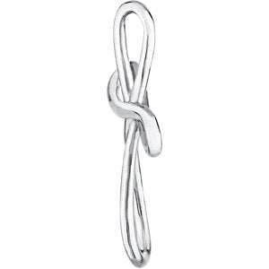 14k White Gold Metal Fashion Cross Pendant