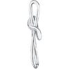 14k White Gold Metal Fashion Cross Pendant