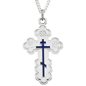 Sterling Silver St. Andrew Cross Pendant