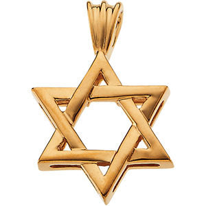Sterling Silver Star of David Pendant