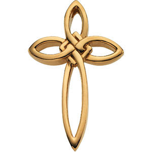 14k Yellow Gold Cross Pendant