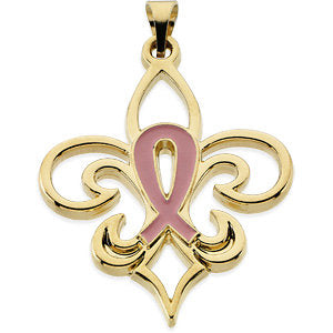Sterling Silver Pink Pourri™ Breast Cancer Awareness Pendant