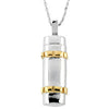 Ash Cylinder Pendant with Sterling Silver Chain with Box