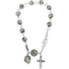 Smooth Cloisonn? Rosary Bracelet in Sterling Silver ( 7.00-Inch )