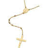 14k Yellow Gold Rosary 16" Necklace