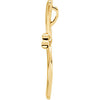 14k Yellow Gold Modern Cross Pendant