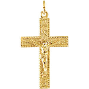 Gold Plated Crucifix Pendant