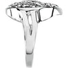 Sterling Silver Comfort Tear Ring Size 7