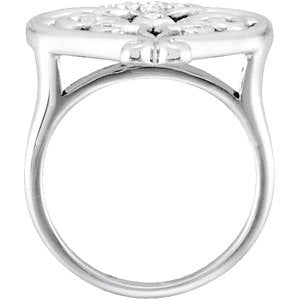 Sterling Silver Pure in Heart Ring for Ladies with Card and Box, Size 7