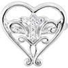 Sterling Silver Pure in Heart Ring for Ladies without Box, Size 7