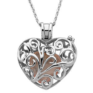 Sterling Silver Always in my Heart Locket Necklace
