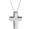 Sterling Silver The Covenant of Prayer Unadorned Cross Necklace