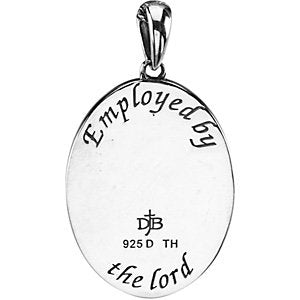 Sterling Silver Employed by the Lord Necklace