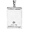 Sterling Silver Cancer Courage Necklace