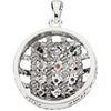 Sterling Silver 12 Steps to Sobriety Necklace