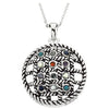 12 Step Sobriety Stone Pendant and Chain in Sterling Silver