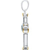 Sterling Silver & 14k Yellow Gold Two-Tone Cross Pendant