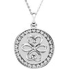 Sisters Best Friends Blessed Affirmation Necklace with Box in Sterling Silver