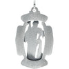 Sterling Silver 33x20.5mm St. Florian Medal