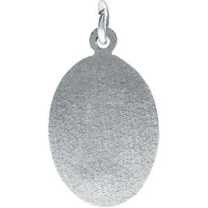 Sterling Silver 17x11mm Oval St. Christopher Medal