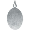Sterling Silver 17x11mm Oval St. Christopher Medal