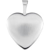 Sterling Silver 16.5x15.8mm Heart Baptismal Locket