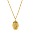 24K Gold Plated 26.35X16.05mm St. Joseph Medal 24-Inch Necklace