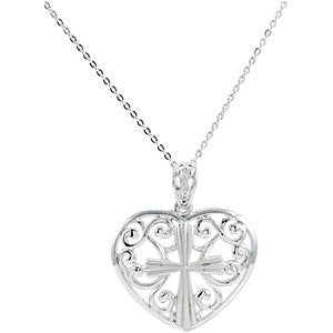 Sterling Silver The Worth of a Wife Pendant & Chain