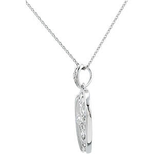Sterling Silver The Worth of a Wife Pendant & Chain