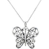 The Butterfly Principle Pendant and Chain with Packaging in Sterling Silver