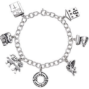 Sterling Silver Family Promises Bracelet