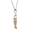 Gold Plated Sterling Silver Protected by Love Necklace