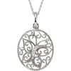 Journey of Contentment Pendant with Chain, Card and Box in Sterling Silver ( 16.00-Inch )