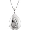Our Fathers Comfort Necklace with Packaging in Sterling Silver
