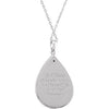Sterling Silver Our Father's Comfort Necklace