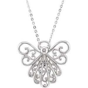 Sterling Silver "An Angel in You" Necklace