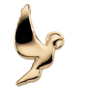 10k Yellow Gold Dove Pendant