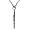 Sterling Silver 29x20mm Oval Miraculous Medal 24" Necklace