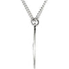 Sterling Silver 25x18mm Oval St. Christopher 24" Necklace