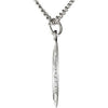 Sterling Silver 15x11mm Oval St. Christopher 18" Necklace